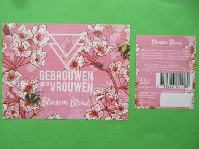 bieretiket Nederland 6-5 (7A) gebr door vrouwen, Verzamelen, Biermerken, Ophalen of Verzenden, Nieuw, Overige typen, Overige merken