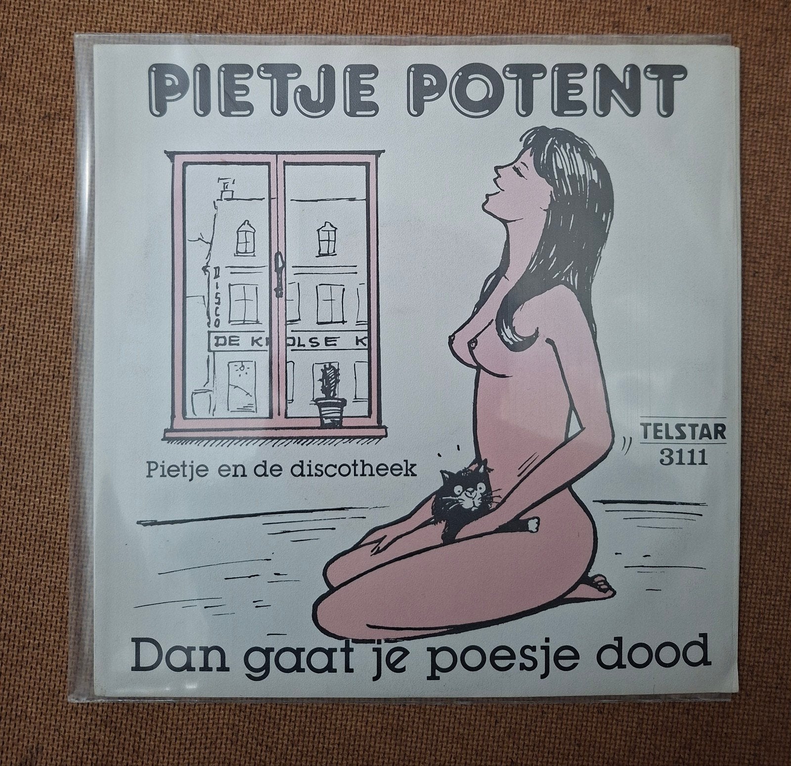 Potent, Pietje  - Dan gaat je poesje dood - Single is TOP, Cd's en Dvd's, Ophalen of Verzenden, Gebruikt, 7 inch, Nederlandstalig