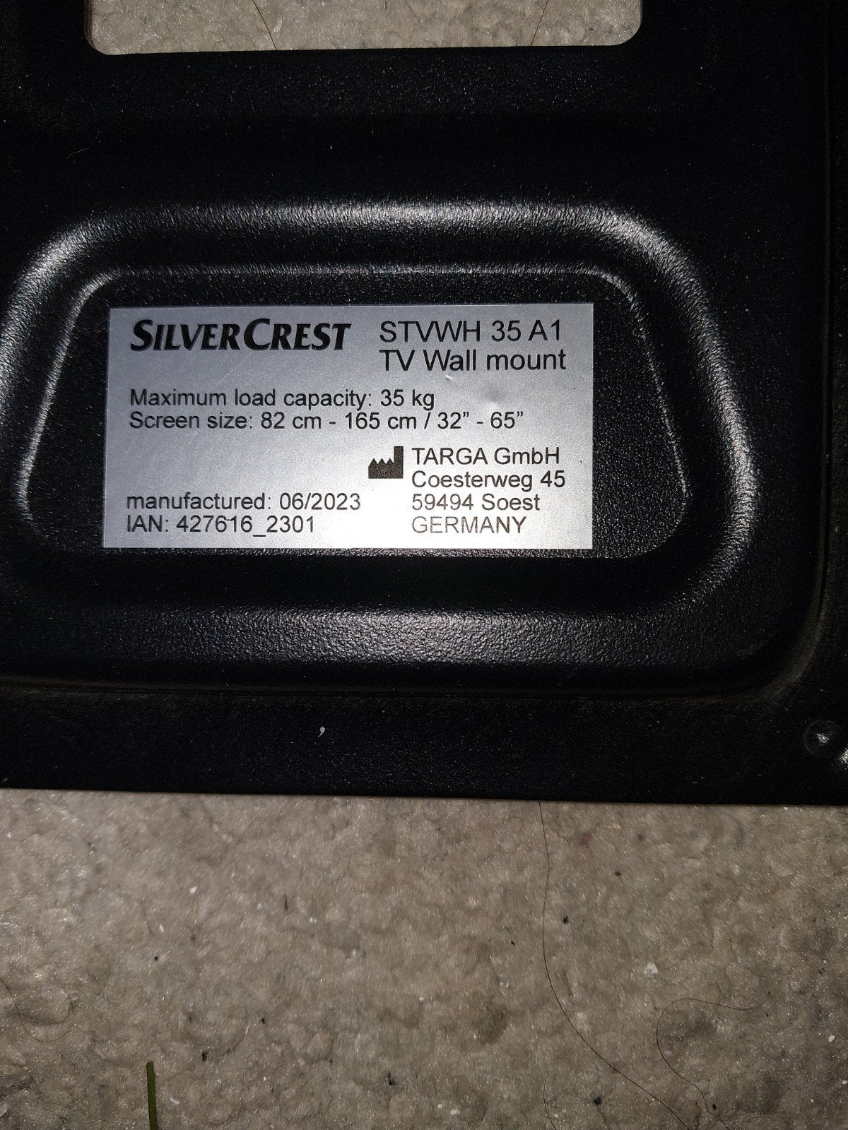 SilverCrest TV Muurbeugel STVWH 35 A1 - 32"-65", Audio, Tv en Foto, Televisie-accessoires, Ophalen