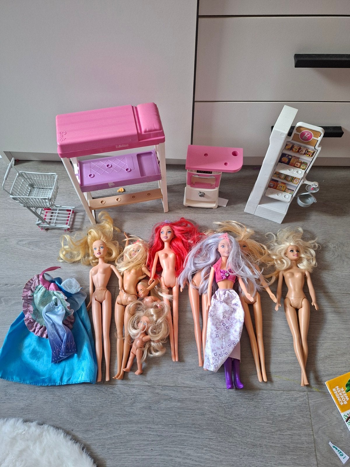Diverse barbies met accessoires, Ophalen of Verzenden, Gebruikt, Barbie