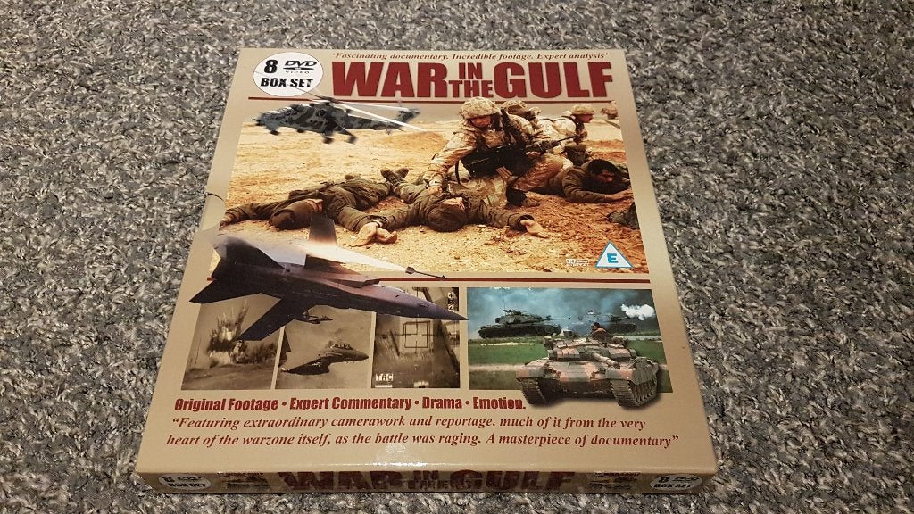 Militairia Documentaire serie 1e Golfoorlog 8-DVD's (Mint), Engels, Oorlog of Misdaad, Alle leeftijden, Nederlands