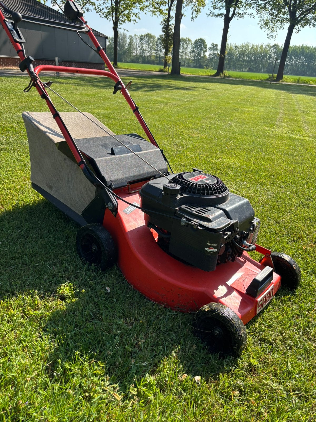 Sabo 43-4 Turbostar, Tuin en Terras, Grasmaaiers, Cirkelmaaier, Gebruikt, Ophalen of Verzenden, 40 t/m 49 cm