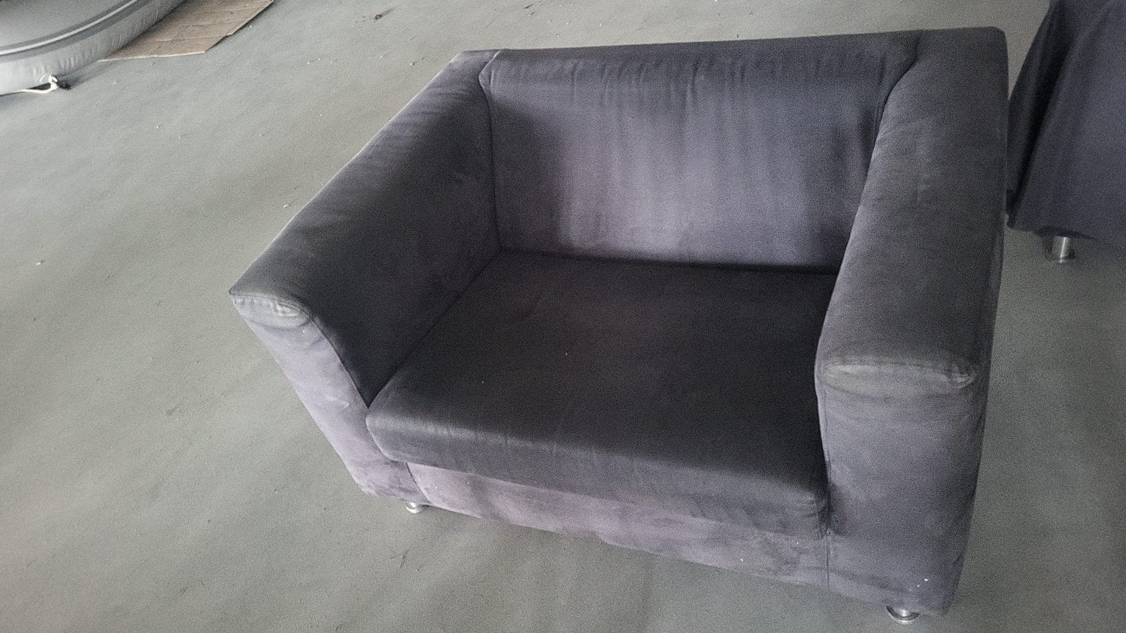 3 zits bank en loveseat blauw, Huis en Inrichting, Ophalen, Gebruikt, Tweepersoons, 75 tot 100 cm