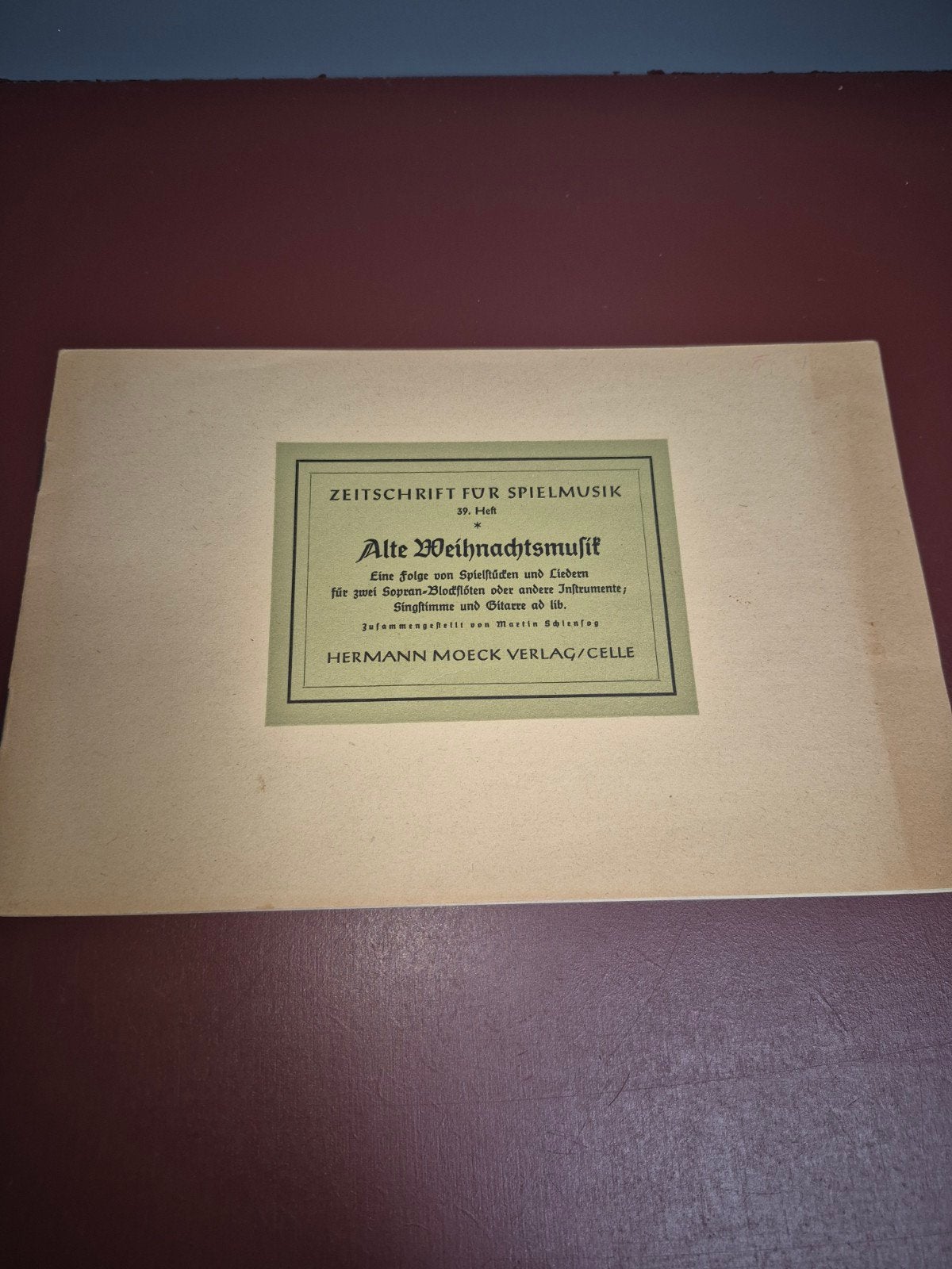 Alte Weihnachtsmusik - Hermann Moeck Verlag (1935), Gebruikt, Klassiek, Ophalen of Verzenden, Gitaar