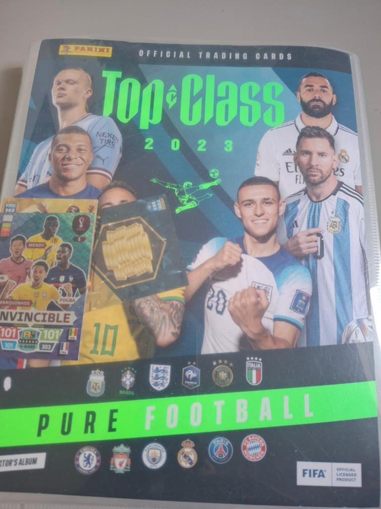 270 Voetbalplaatjes - Panini Top Class 2023 Album, Ophalen of Verzenden, Zo goed als nieuw, Overige binnenlandse clubs, Poster, Plaatje of Sticker