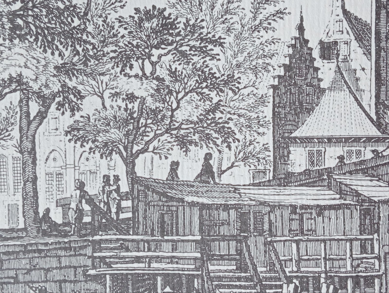 Gravure De Schreierstoren Amsterdam, Antiek en Kunst, Ophalen of Verzenden