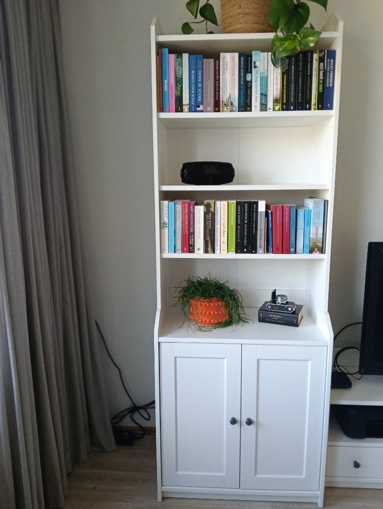 Wandkast Ikea HAUGA wit, Ophalen, 50 tot 100 cm, Zo goed als nieuw, Minder dan 100 cm