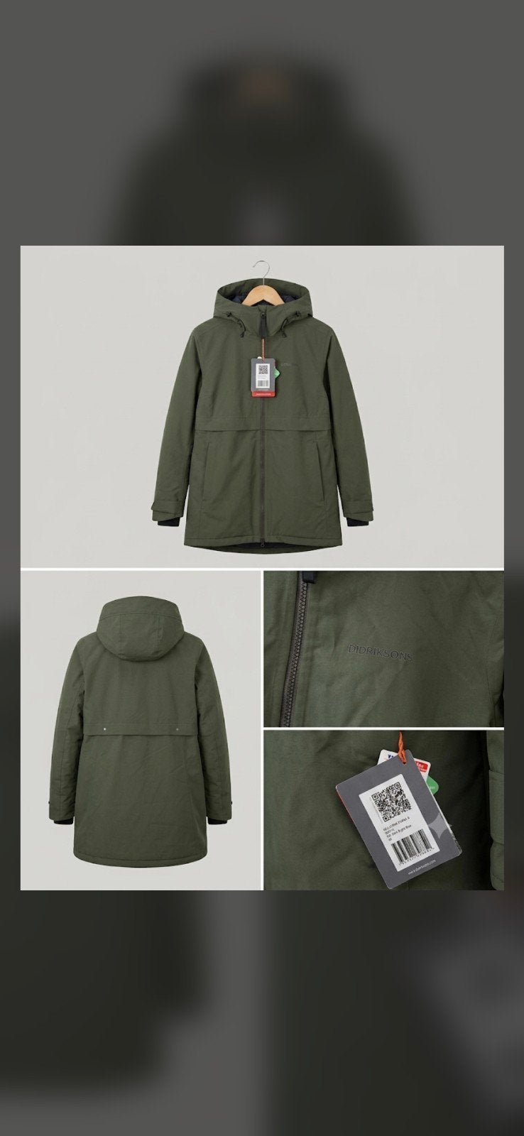 Nieuwe Didriksons Helle WNS Parka 6 - Donkergroen, Maat 38/40 (M), Nieuw, Ophalen of Verzenden, Didriksons