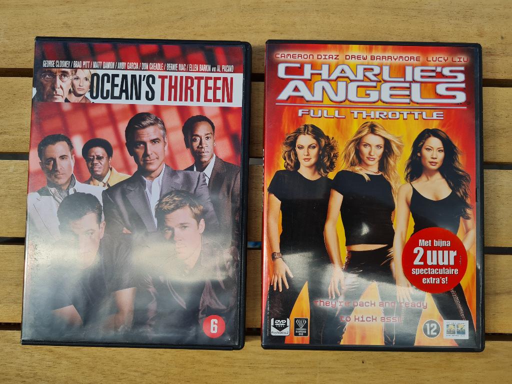 Ocean's Thirteen DVD + Charlie's Angels FT DVD 2 stuks samen, Ophalen of Verzenden, Zo goed als nieuw, Komedie, Alle leeftijden
