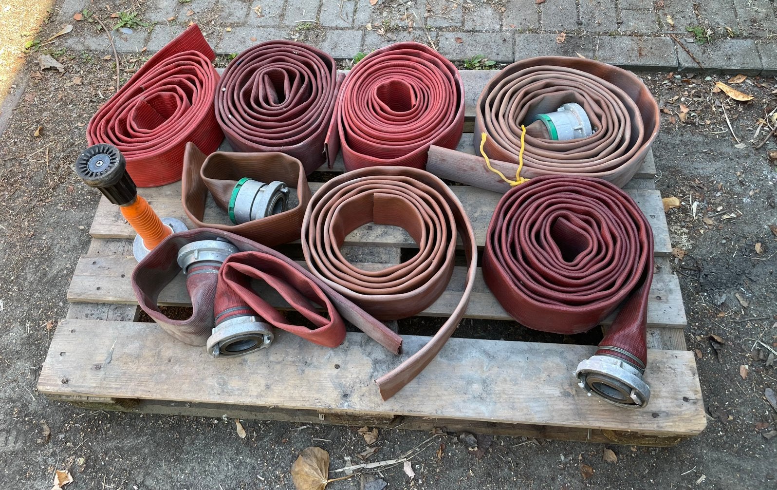 C- koppelingen (brandweerslang koppeling), Ophalen, Gebruikt