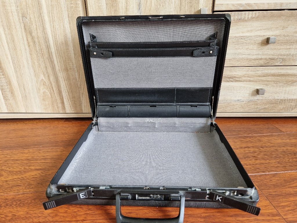 Samsonite attache koffer, Ophalen, Gebruikt, Hard kunststof, Slot