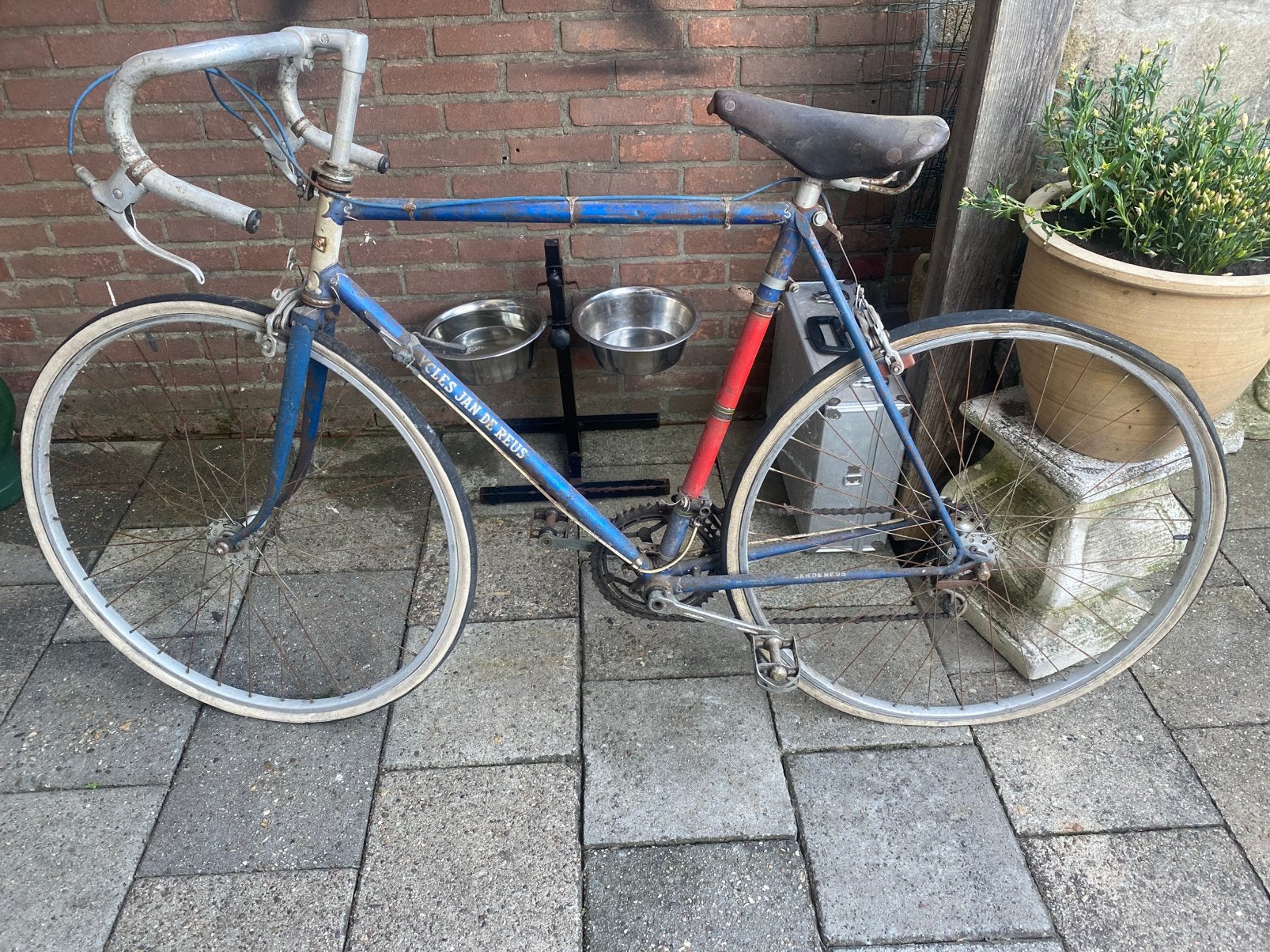 jan de reus  orginele vintage race fiets, Fietsen en Brommers, Ophalen, Gebruikt, 10 tot 15 versnellingen, Overige merken