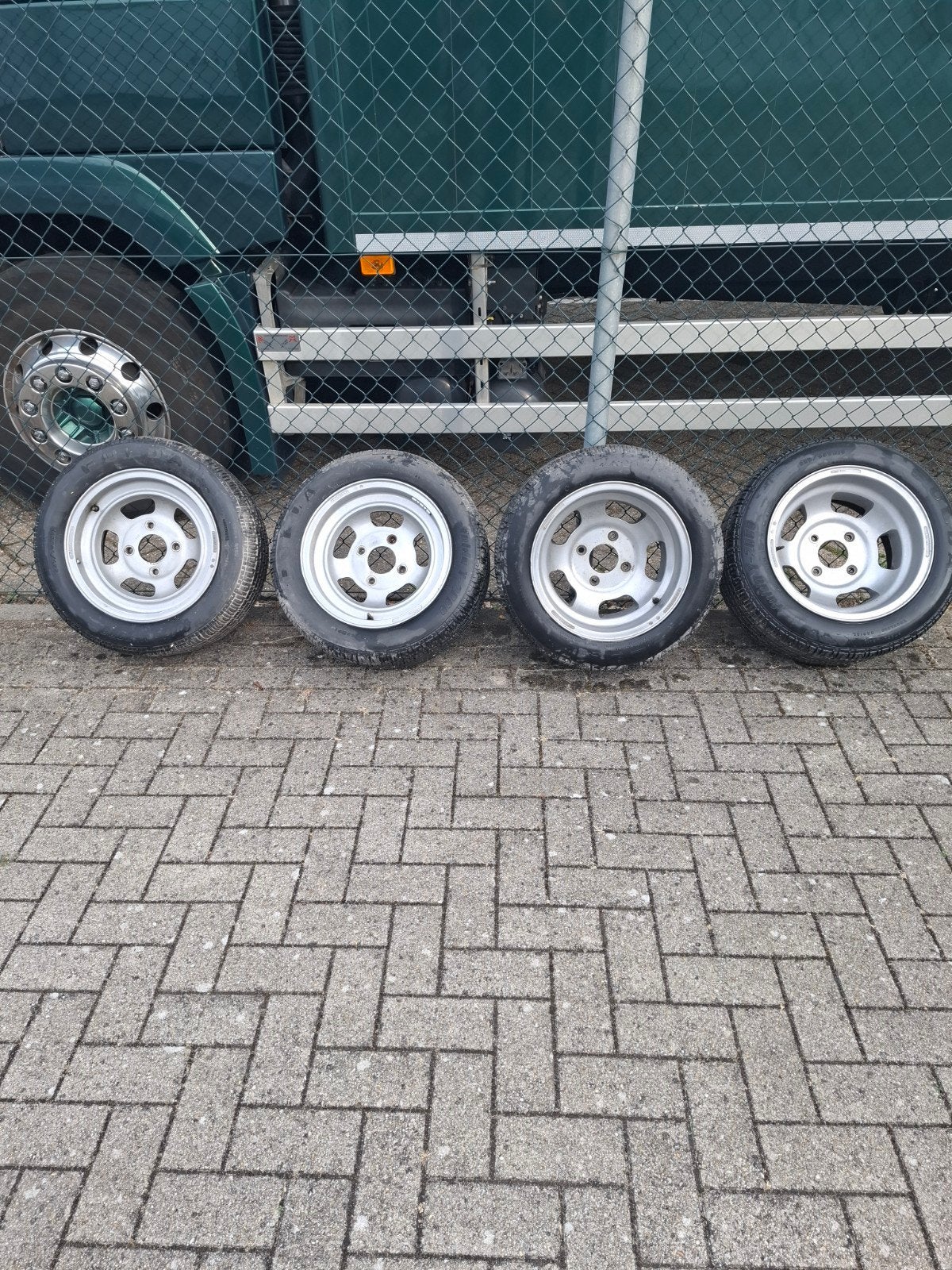 Wolfrace velgen 4x130 15 inch, Gebruikt, 15 inch, Banden en Velgen, Ophalen of Verzenden