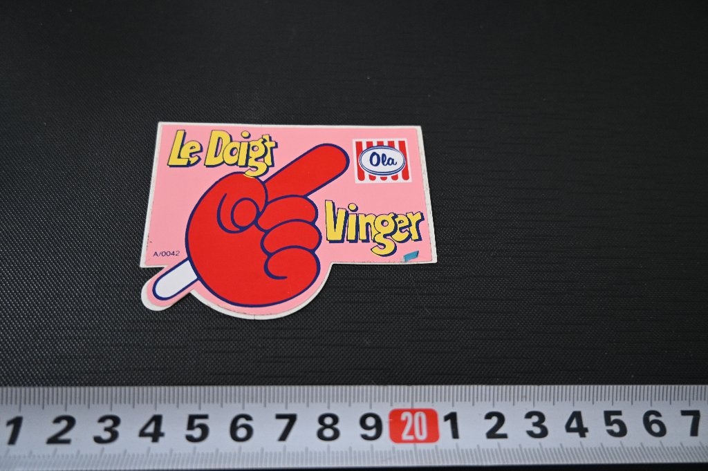 sticker Le Doigt  Vinger  OLA IJs, Ophalen of Verzenden, Zo goed als nieuw