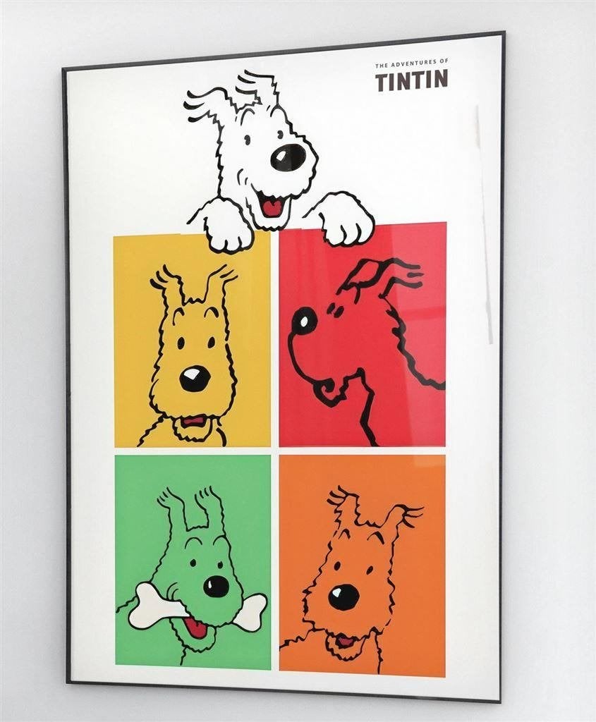 The Adventures of Tintin | Kuifje Hond Bobby Poster, Verzenden, Nieuw, A1 t/m A3, Film en Tv