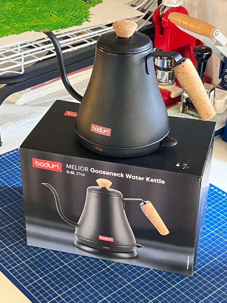 Bodum Melior Gooseneck Waterkoker, Witgoed en Apparatuur, Waterkokers, Minder dan 1 liter, Ophalen of Verzenden, Zo goed als nieuw