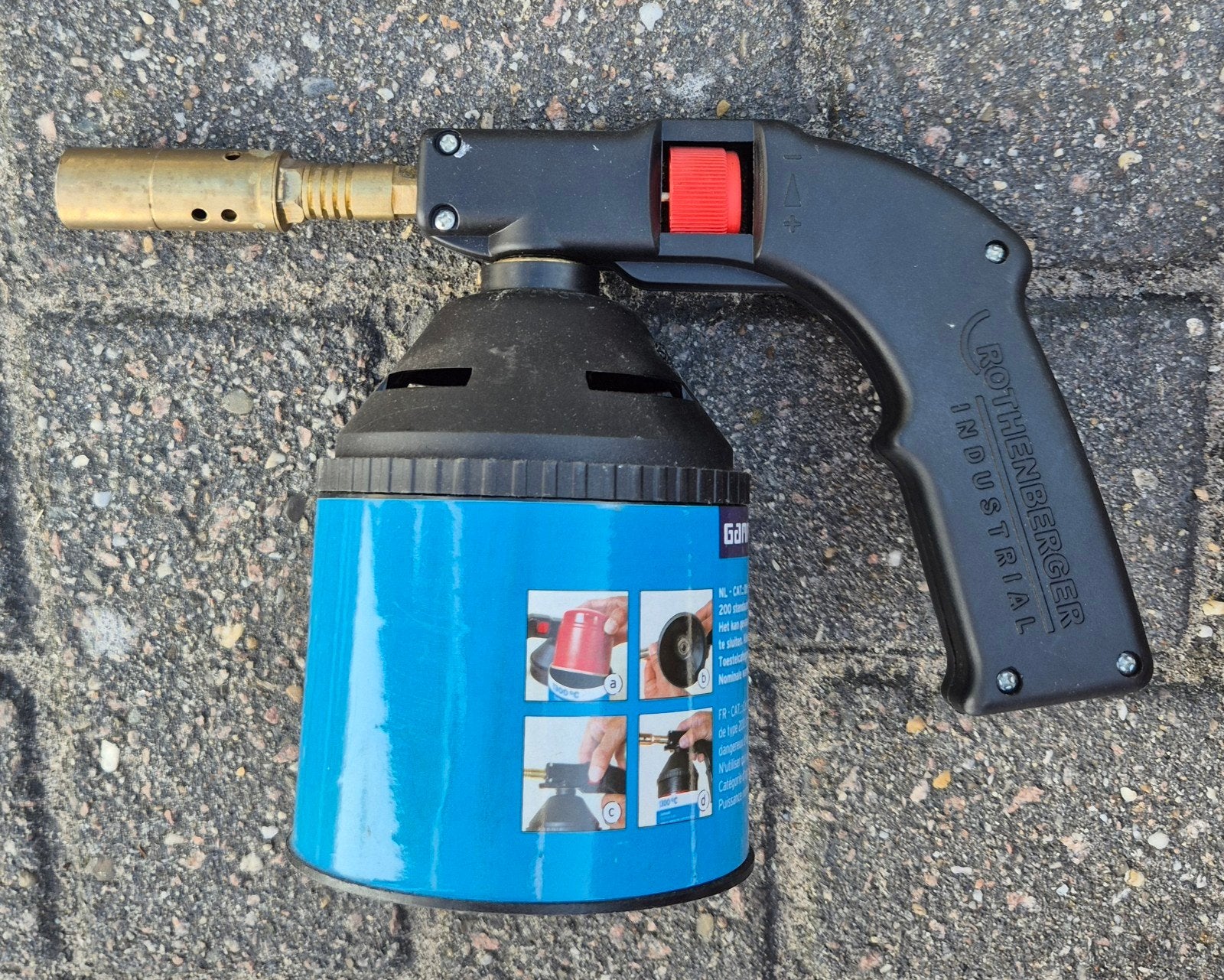 gasbrander, Ophalen, Gebruikt