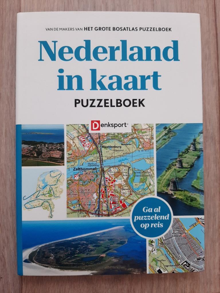 Nederland in kaart Puzzelboek  Denksport Nieuw, Ophalen, Minder dan 500 stukjes, Nieuw