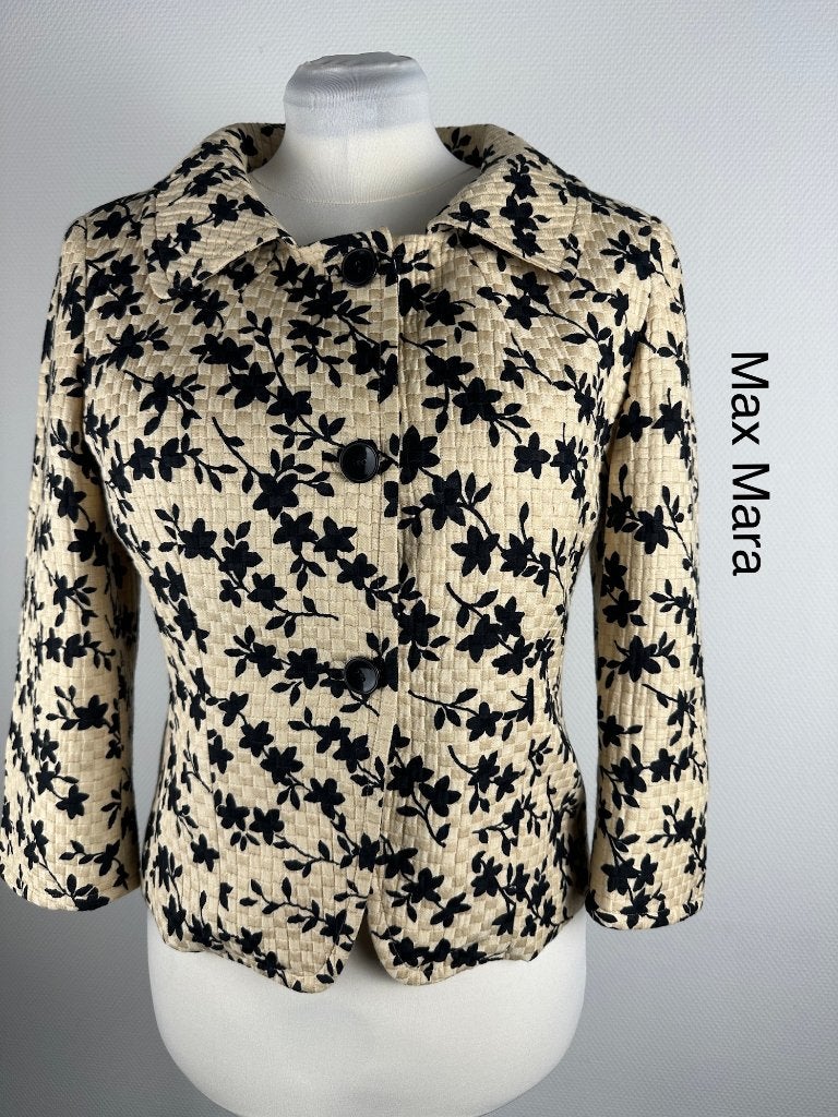 Max Mara Blazer  (mt: 42) 8,1/9278, Zwart, Max Mara, Maat 42/44 (L), Max Mara