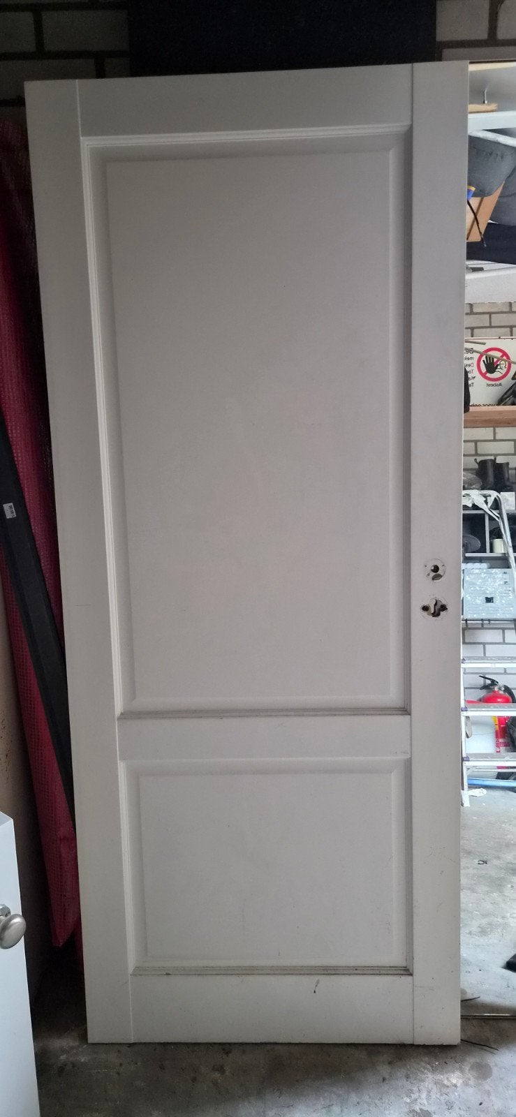 Zware binnendeur met driepuntsluiting, 82.5x205 cm, Ophalen, Gebruikt, 80 tot 100 cm, Binnendeur