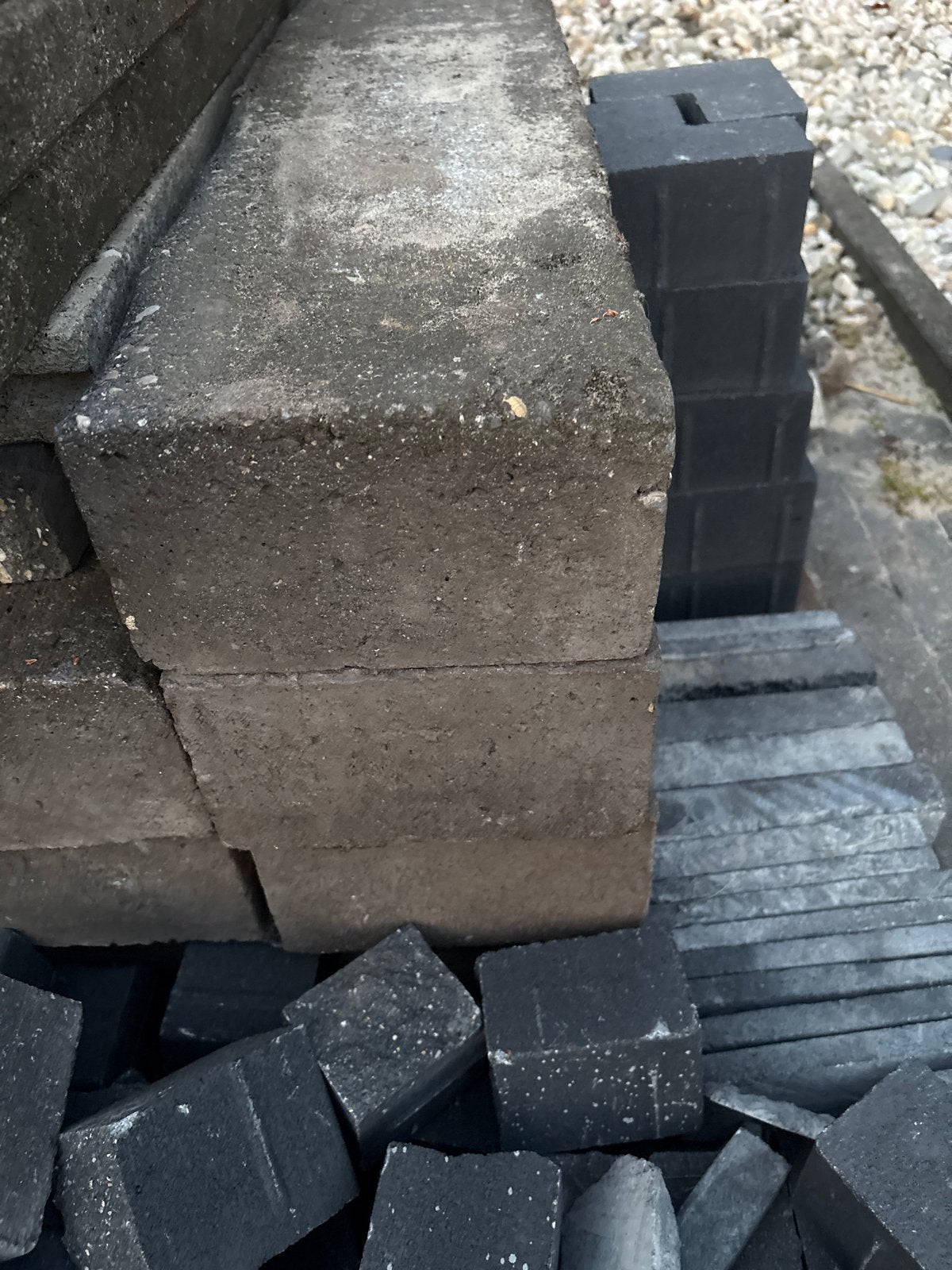Betonbanden grijs 75x20x12cm, Ophalen, Gebruikt, Overige typen, Minder dan 5 m²