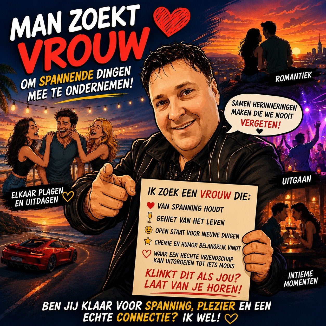 Man zoekt dame of stel voor een fijne vriendschap., Contacten en Berichten