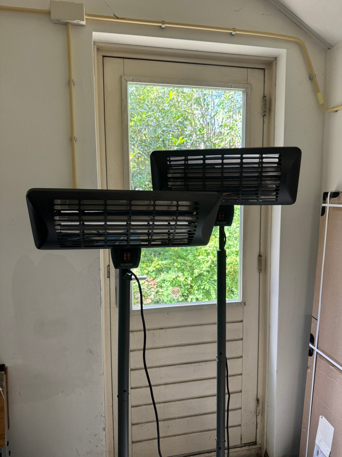 2x Eurom terras heaters, Ophalen of Verzenden, Zo goed als nieuw