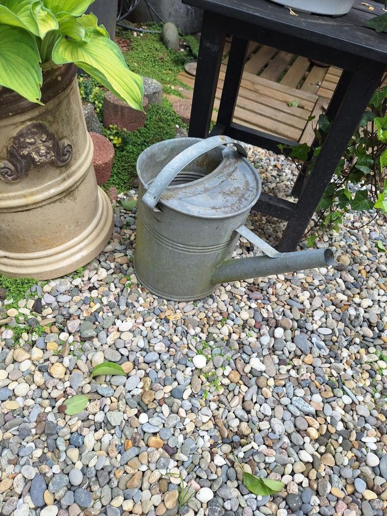 Zinken gieters., Tuin en Terras, Tuinwanddecoratie, Ophalen of Verzenden, Gebruikt
