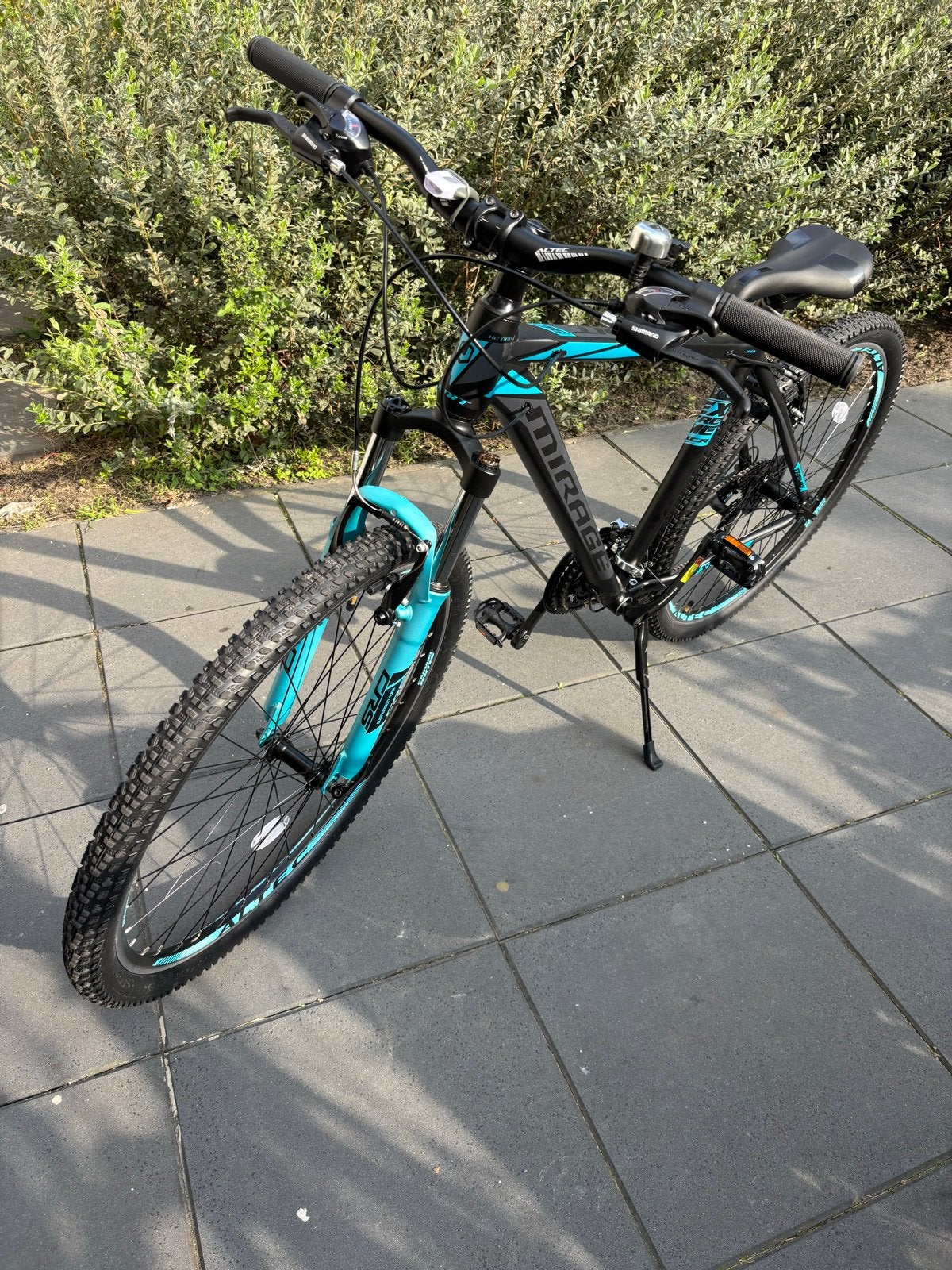 Mirage Limit 90 Mountainbike - Zwart/Turquoise, Hardtail, Heren, Zo goed als nieuw, Schijfrem