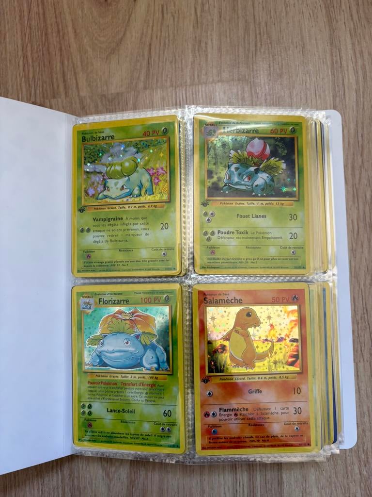 vintage franse pokemon kaarten, Verzenden, Zo goed als nieuw, Meerdere kaarten, Foil