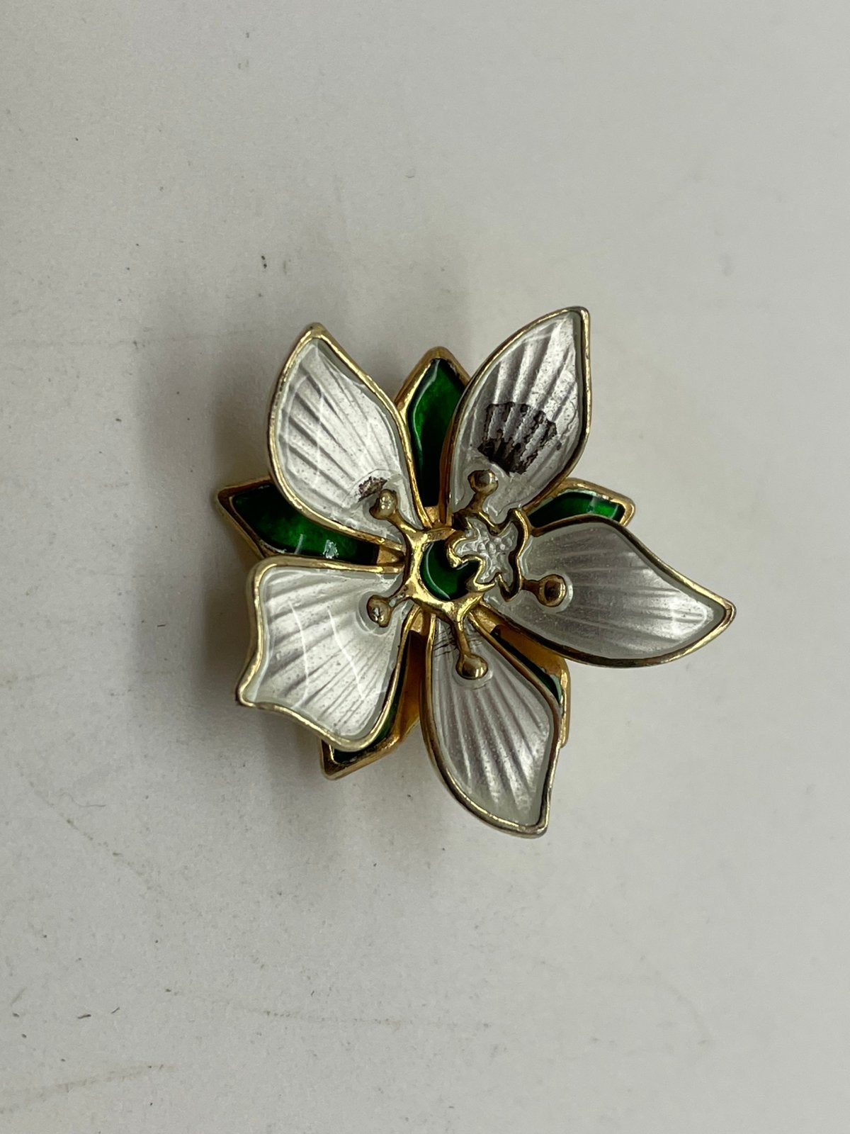 F287 Prachtige zilveren David Andersen Norway broche, Ophalen of Verzenden, Zilver, Broche