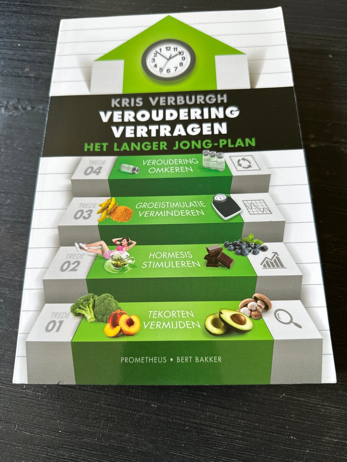 Veroudering Vertragen: Het Langer Jong-Plan - Kris Verburgh, Ophalen of Verzenden, Zo goed als nieuw, Gezondheid en Conditie
