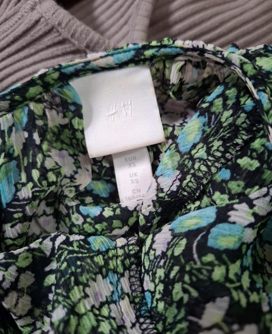 H&M maxi jurk met onderjurk – bloemenprint – maat XS, H&M, Ophalen of Verzenden, Zo goed als nieuw, Maat 34 (XS) of kleiner