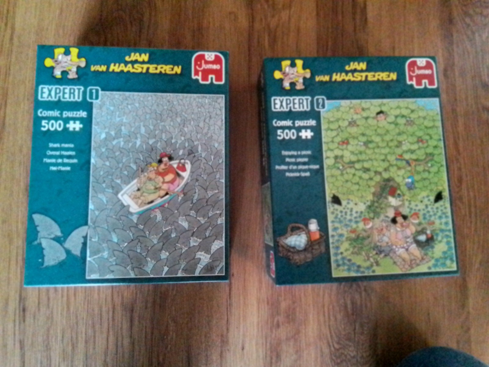 2 van Haasteren puzzels 500 stukjes, Ophalen, 500 t/m 1500 stukjes, Zo goed als nieuw, Legpuzzel