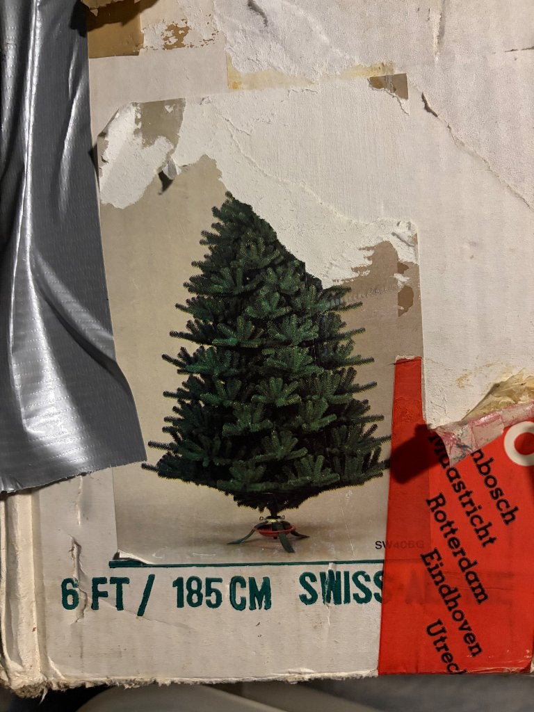 Vintage kerstboom, Ophalen, Zo goed als nieuw