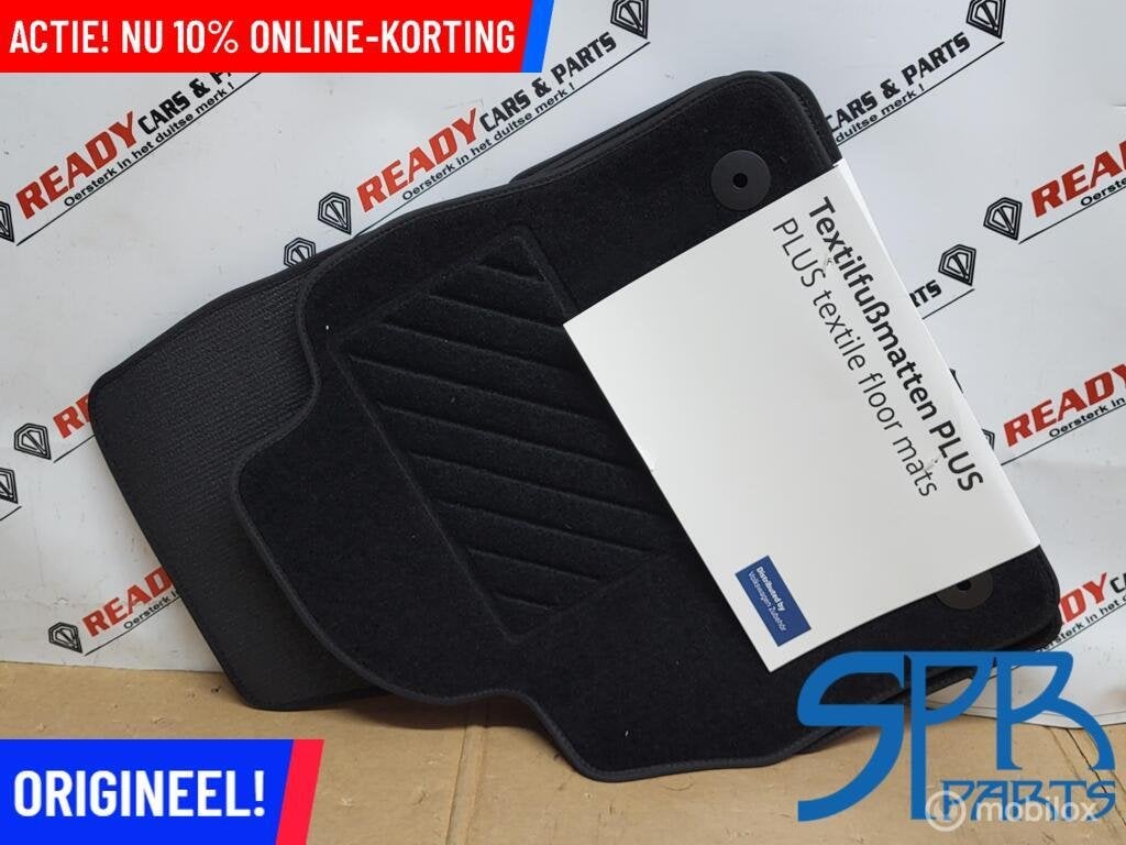 Matten set PLUS TEXTILE zwart Polo AW1 2G TAIGO 2G1061404A, Volkswagen, Nieuw, Ophalen of Verzenden, Volkswagen