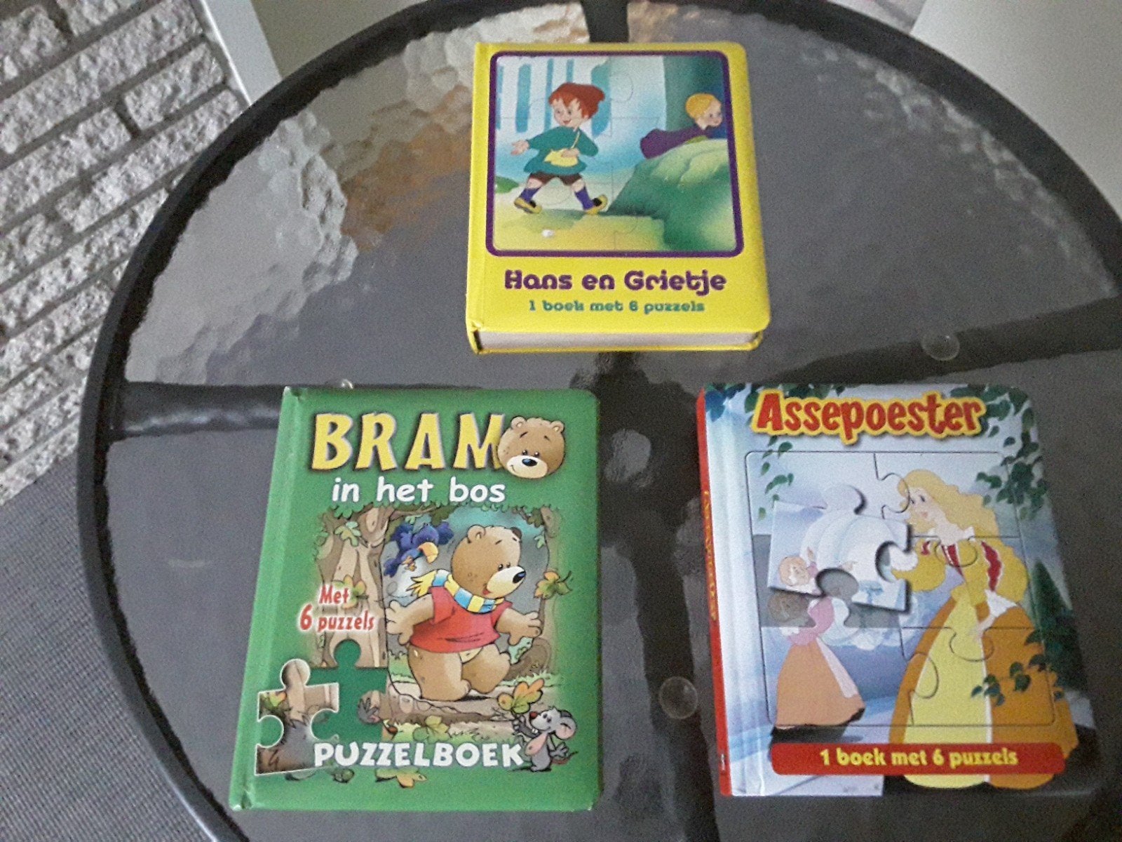 3 boekjes kinderpuzzels 1boekje 6 puzzels doe maar een bod, Ophalen
