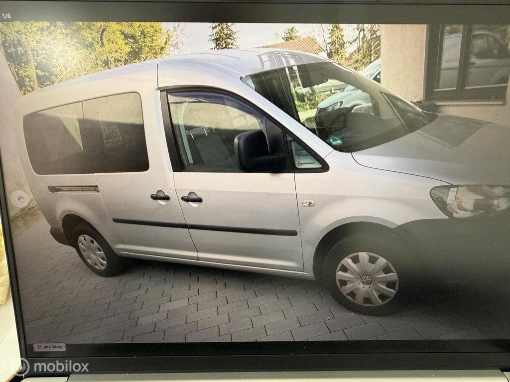 V.W Caddy Bestel 2.0 BENZINE Maxi MET 95.000 KM ZEER MOOI, Auto's, Bestelauto's, Stof, Gebruikt, 4 cilinders, 1984 cc