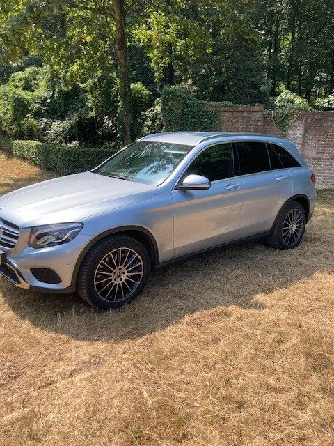 Mercedes-Benz GLC 250 4MATIC AUT DEC-2017 IJSBLAUW/GRIJS, Auto's, Automaat, 15 km/l, Zwart, Leder