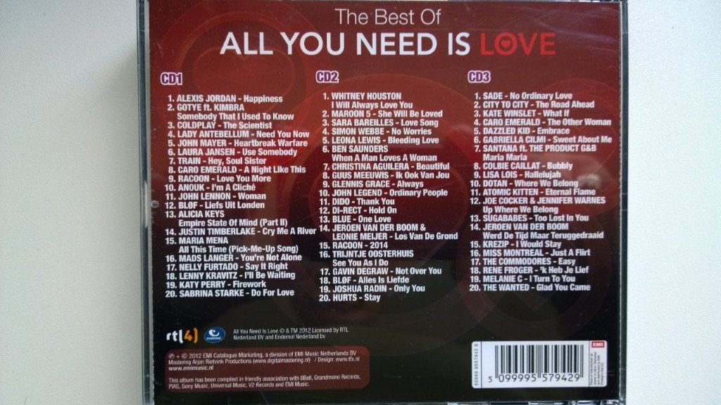 The Best Of All You Need Is Love (3 CD), Ophalen of Verzenden, Zo goed als nieuw, Pop, Album