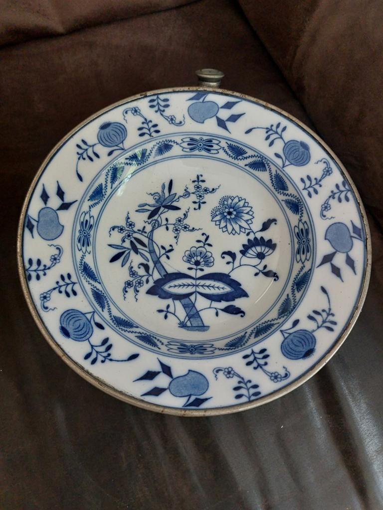 Warmhoudbord Zwiebelmunster, Antiek en Kunst, Ophalen of Verzenden