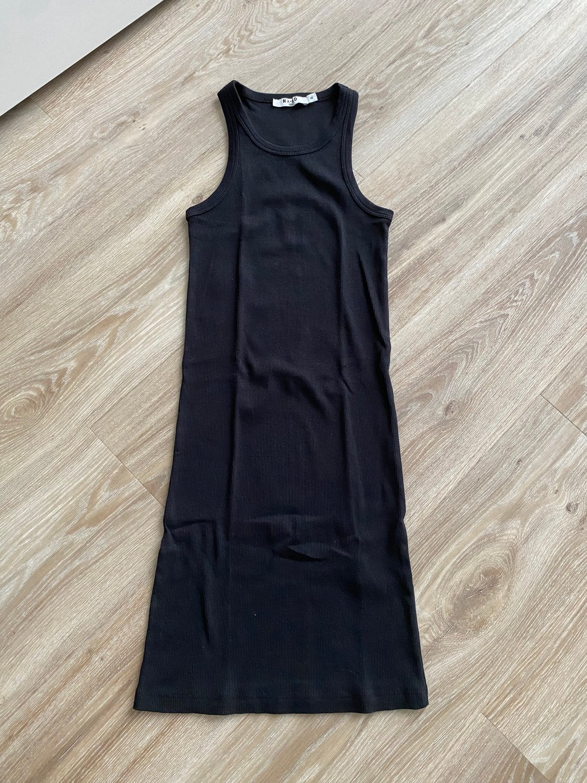 Zwart Rib Jurkje NA-KD Mt. Xs NIEUW!, Zwart, Nieuw, Ophalen of Verzenden, Maat 34 (XS) of kleiner