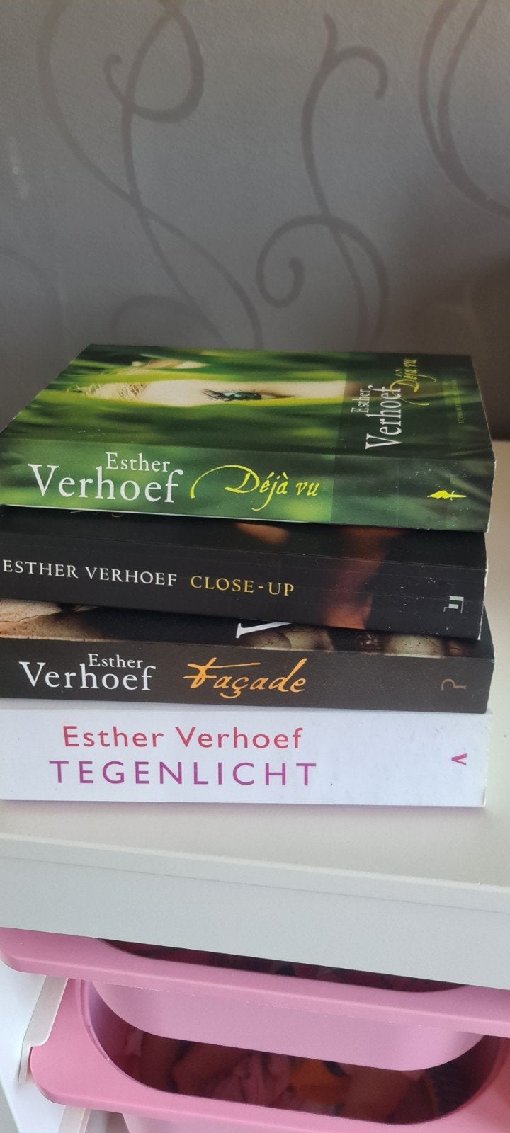 Esther Verhoef boeken: Déjà vu, Close-up, Façade, Tegenlicht, Ophalen of Verzenden, Gelezen, Esther Verhoef, Nederland