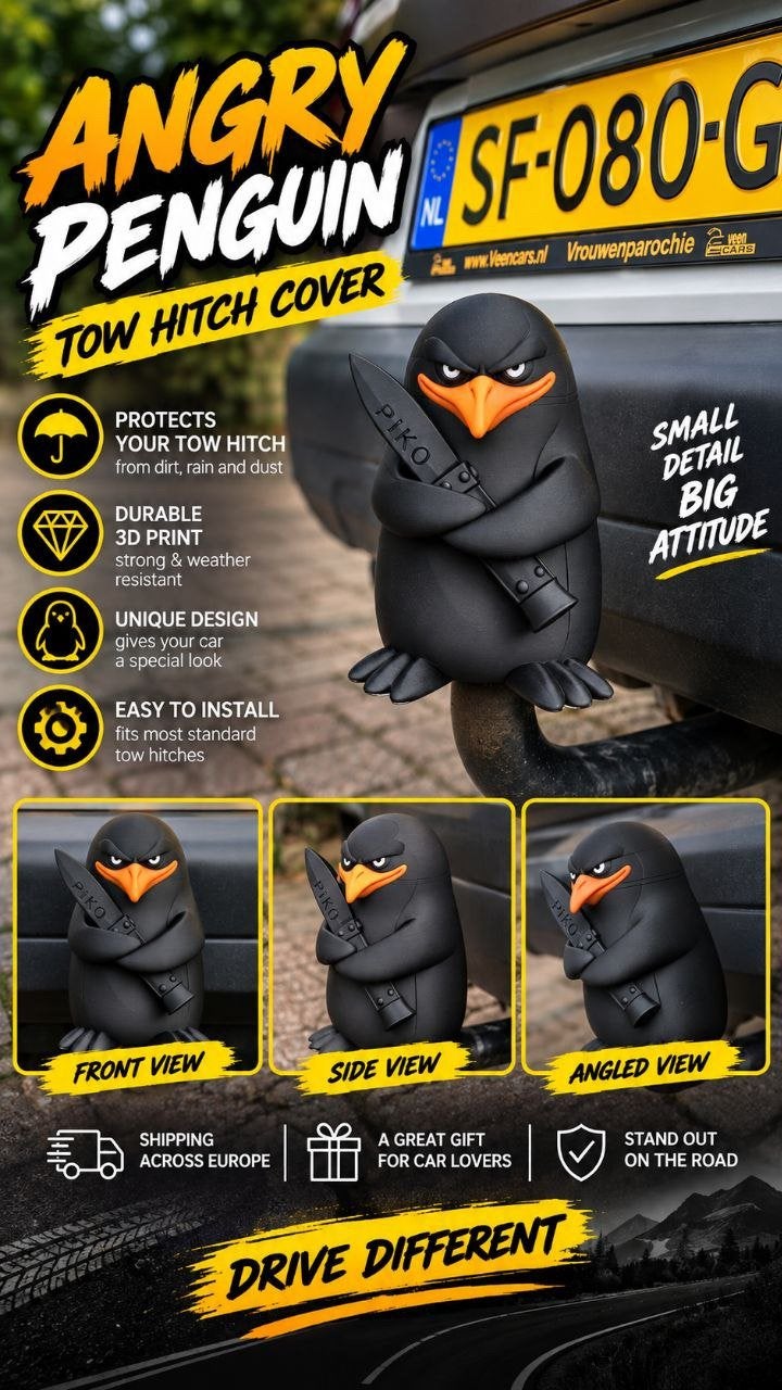 ANGRY PENGUIN – TREKHAAK AFDEKKAP, Ophalen of Verzenden, Nieuw