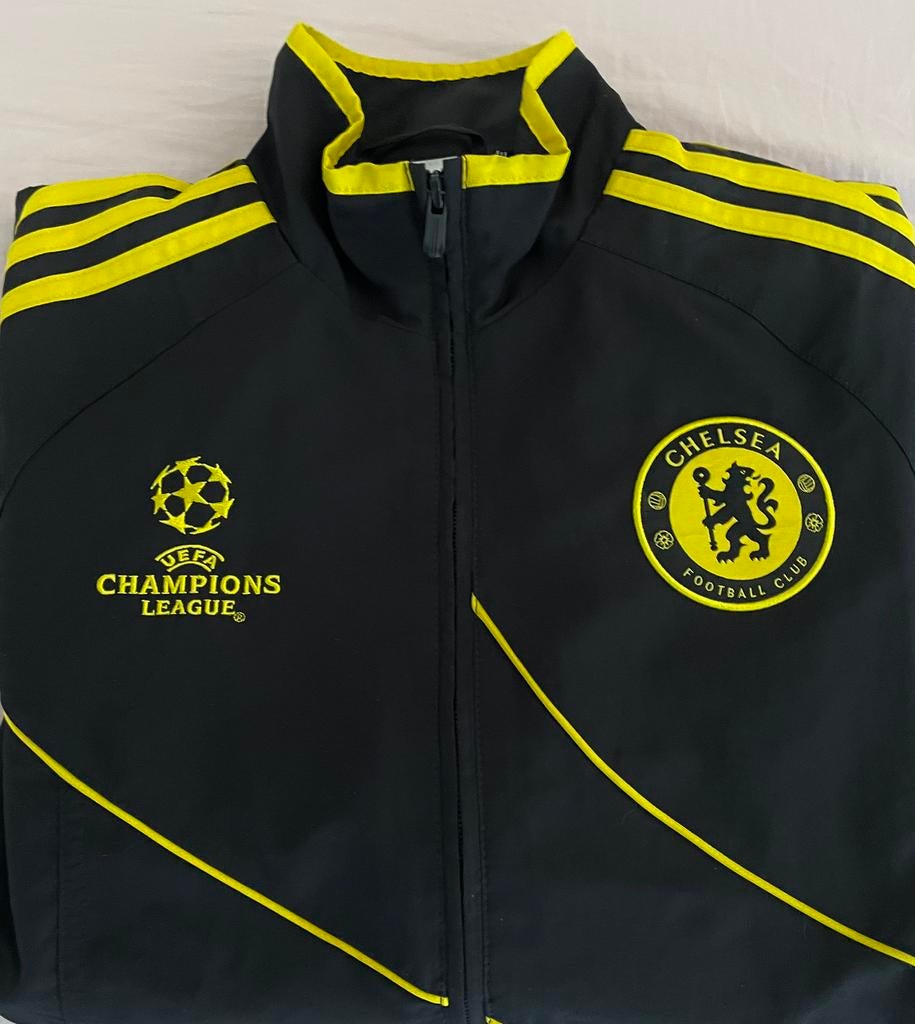 Adidas Chelsea FC champions league voetbal jas -mt164, Maat XS of kleiner, Ophalen of Verzenden, Zo goed als nieuw, Overige typen