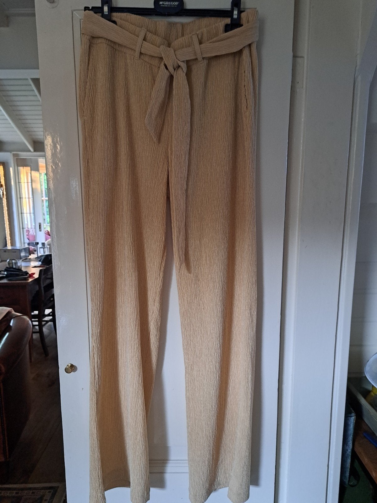 Zandkleur wijde broek Tramontana M nieuw, Verzenden, Nieuw, Beige, Lang