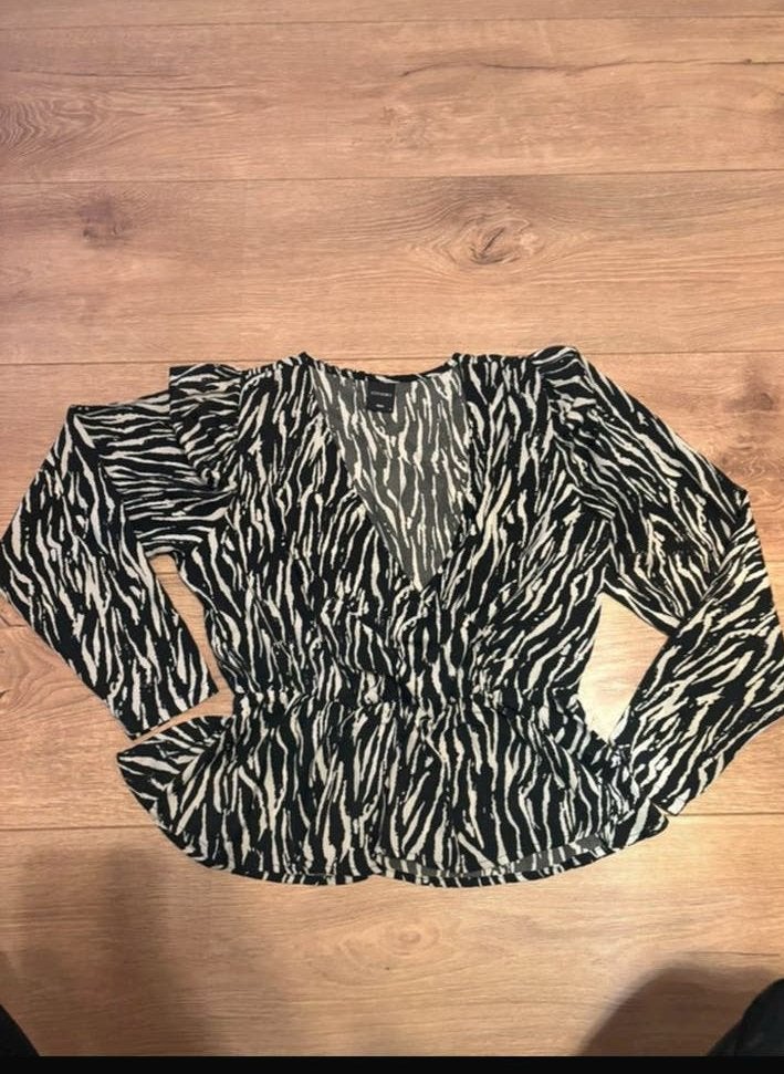 Top zebra M, Ophalen of Verzenden, Zo goed als nieuw, Zwart