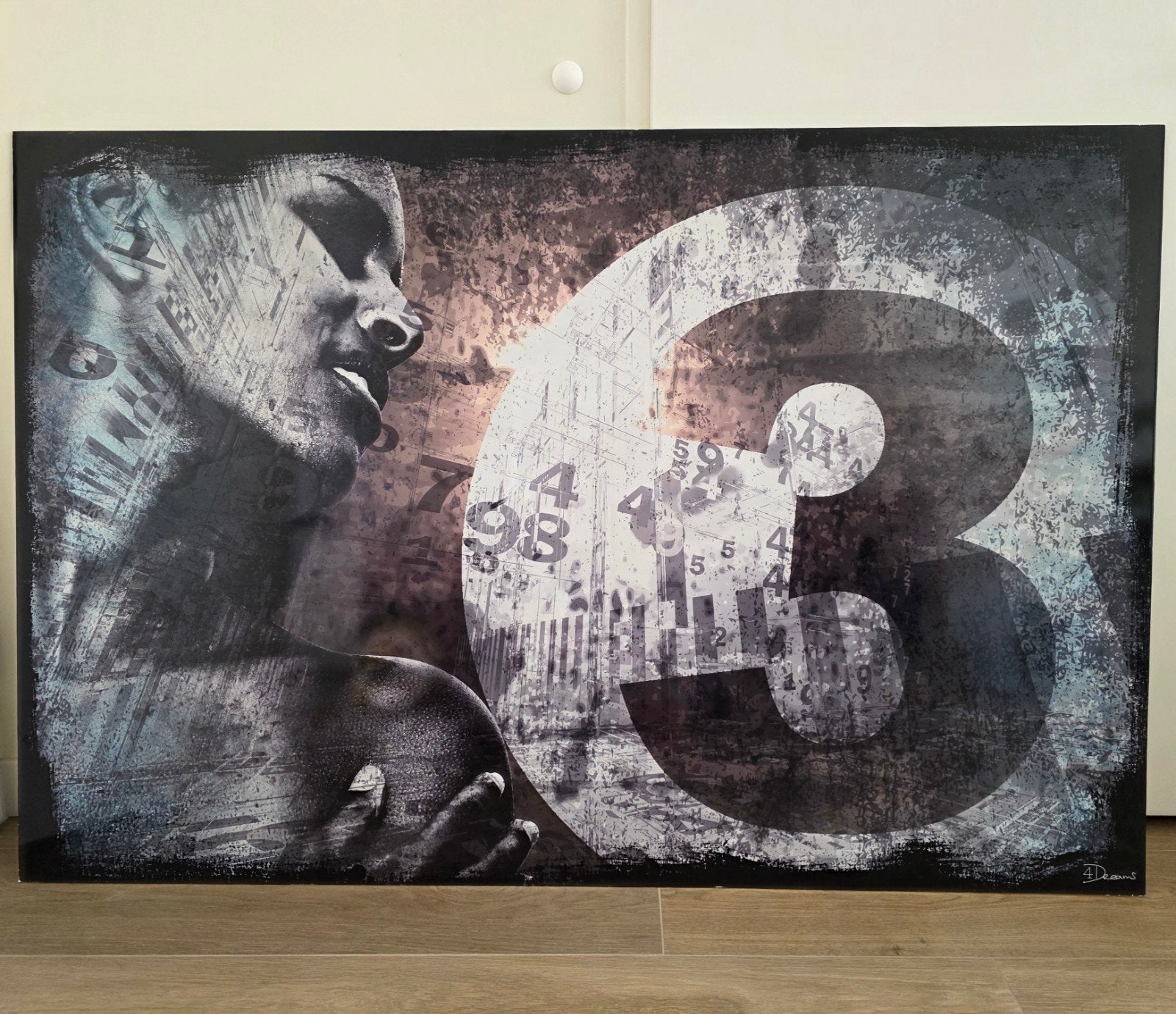 schilderij van Kunstof, Huis en Inrichting, Ophalen, Zo goed als nieuw, 125 cm of meer, Schilderij
