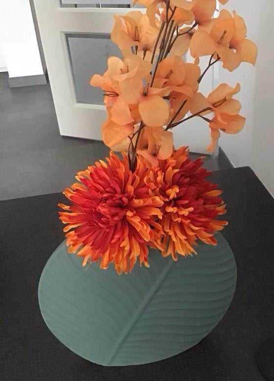 CocoMaison keramische vaas, modern design, Met patroon/structuur, Nieuw, Steen/keramiek, Groen