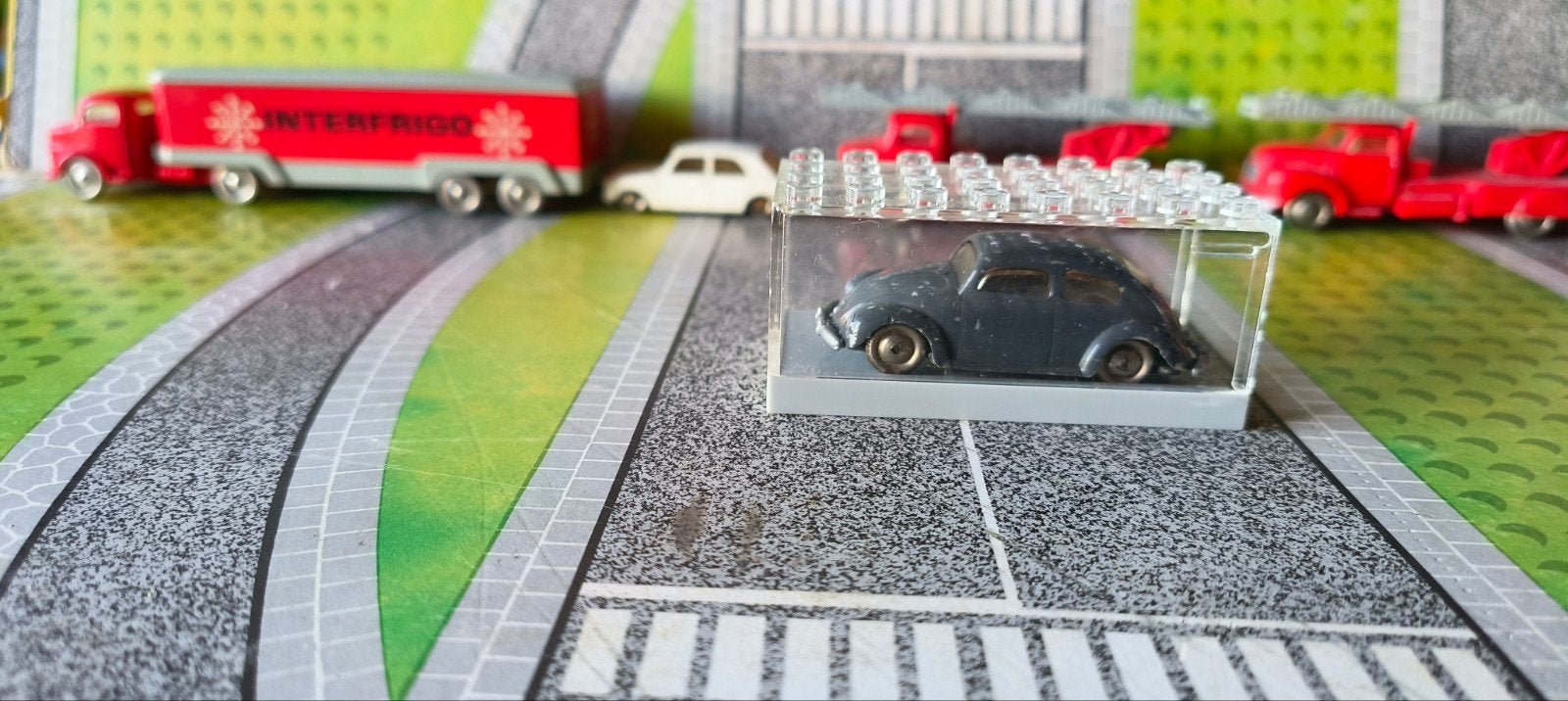 Oude Lego VW Kever -, Verzenden, Gebruikt, Auto, Overige merken